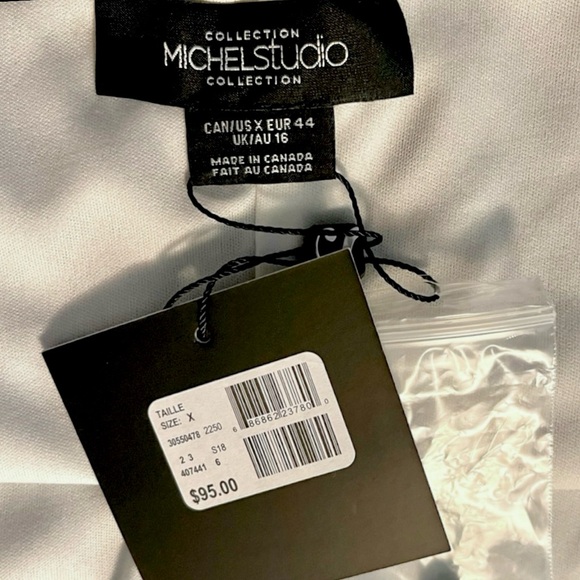 NWT-MICHELstudio~Women’s Sleeveless Dress~Two-Tone~ Size X (Euro 44) - Picture 4 of 9